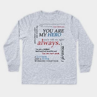 I love you, with other words - black Kids Long Sleeve T-Shirt